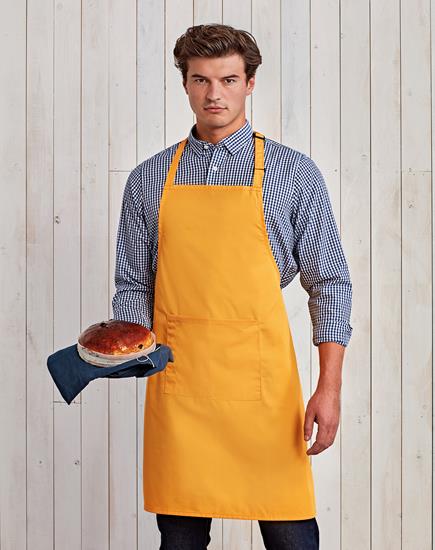 Premier Ladies/Womens Colours Bip Apron With Pocket/Workwear/Catering RW1069 